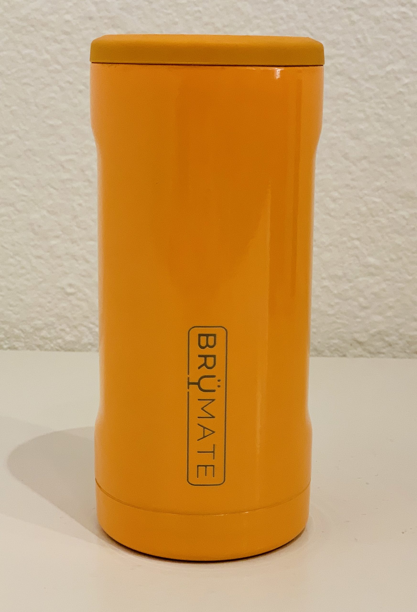 BruMate Hopsulator Slim Hunter Orange Can Cooler