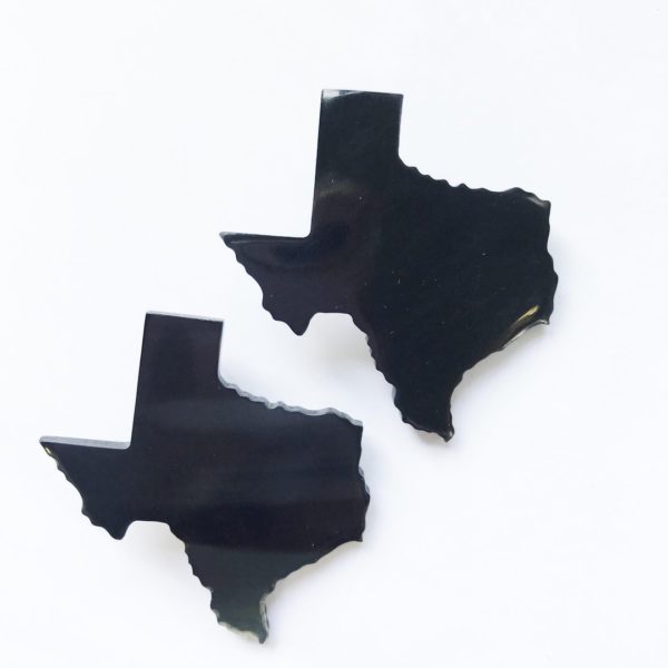 Texas Horn Earrings Black