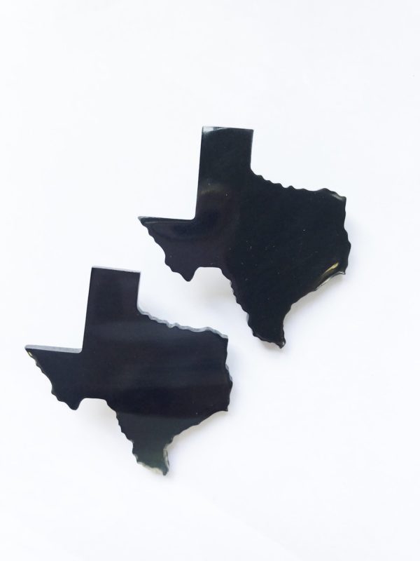 Texas Horn Earrings Black