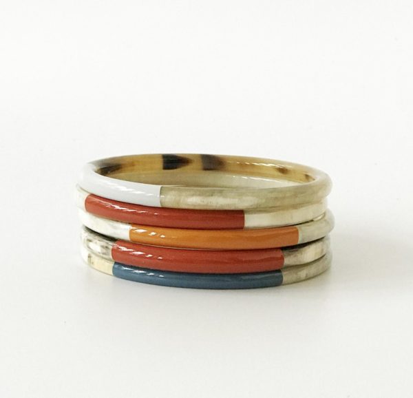 Colorful Horn Bangle Set