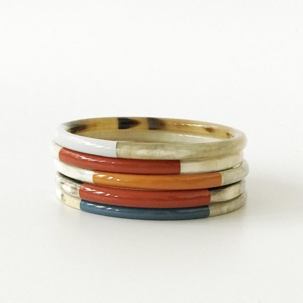 Colorful Horn Bangle Set