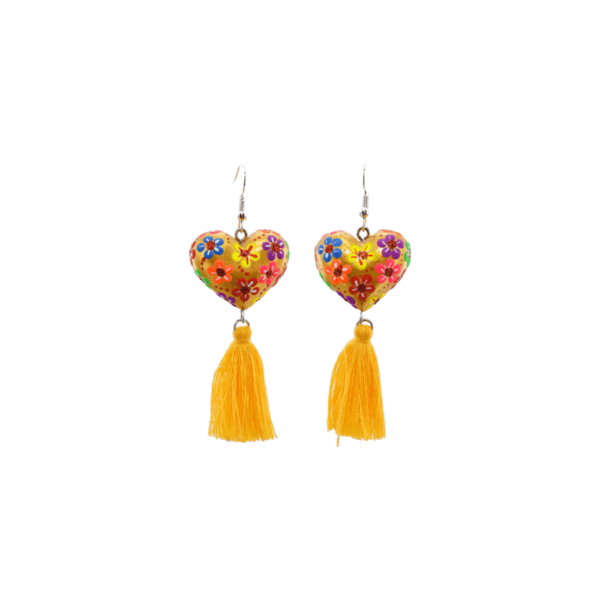 Heart to Heart Earrings Yellow Gold