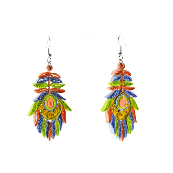 Josselyn Quilled Earrings Spring Mint