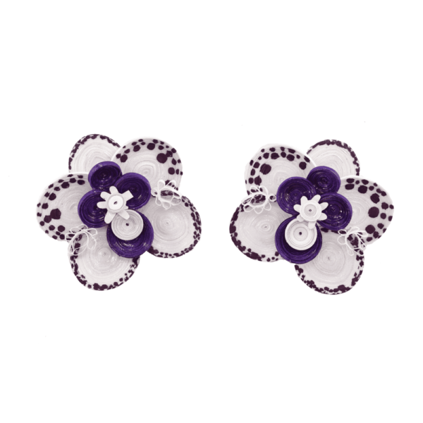 Wild Orchid Earrings Purple
