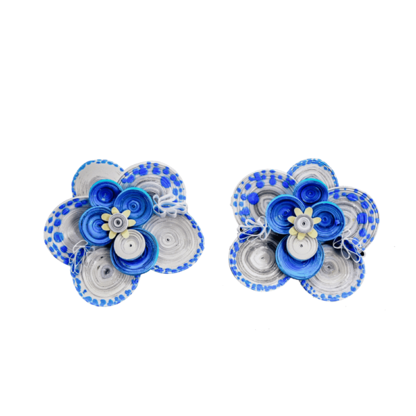 Wild Orchid Earrings Blue