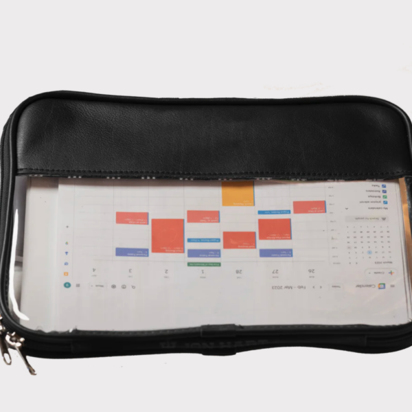 Leather Clear Folio